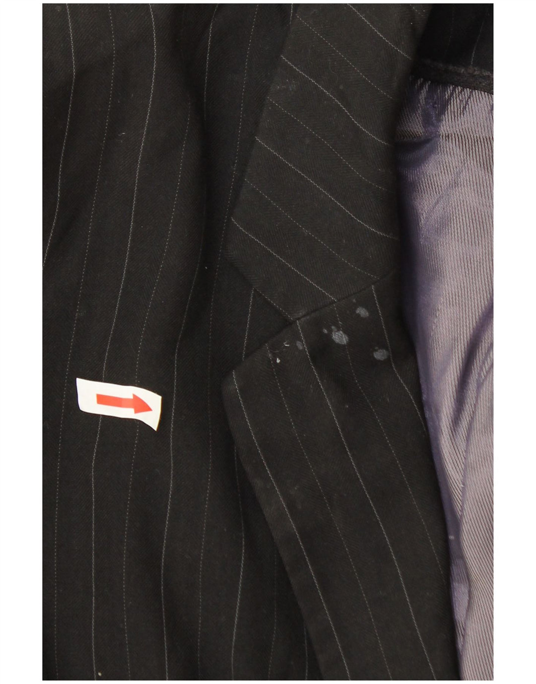 Marks & Spencer Veste blazer à 1 bouton pour femme UK 20 2XL Gris à fines rayures