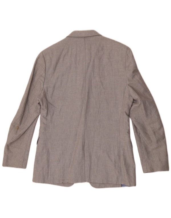 Banana Republic Veste Blazer 2 Boutons Coupe Régulière pour Homme UK 40 Grand Gris