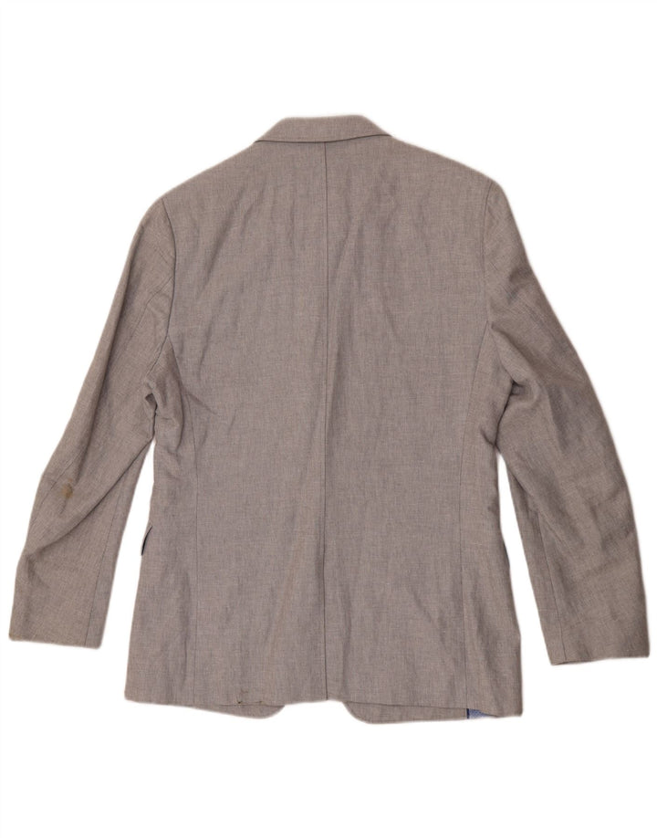 Banana Republic Veste Blazer 2 Boutons Coupe Régulière pour Homme UK 40 Grand Gris