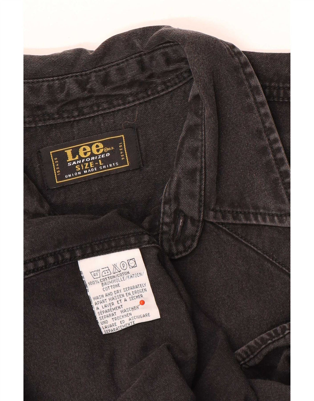 Lee Chemise en Jean Homme Large Noir Coton