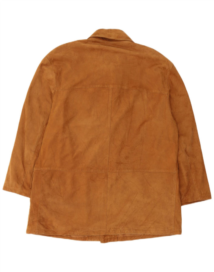 Jean Gabriel Veste en daim pour homme UK 40 Large Marron