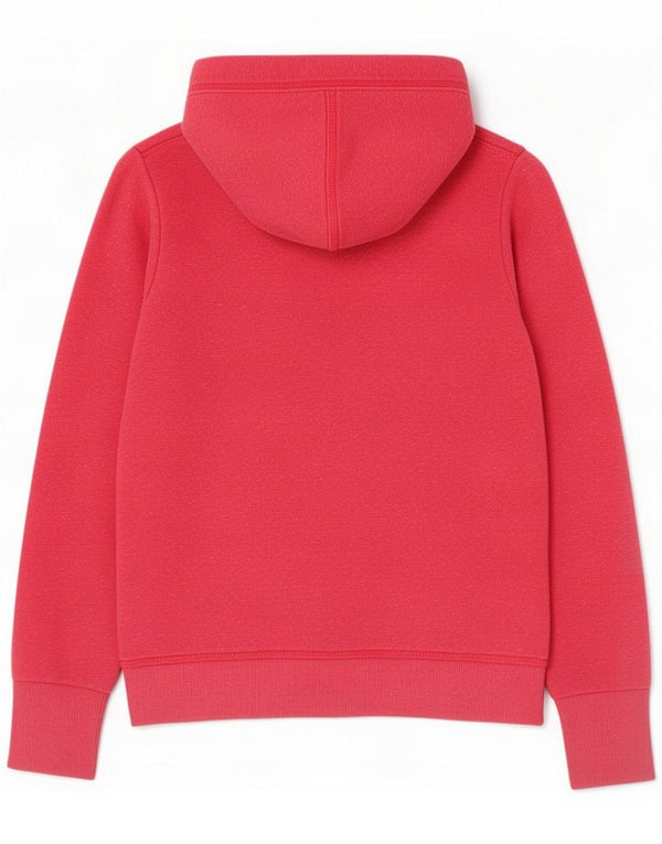 Superdry Pull à capuche zippé pour femme UK 12 Polyester moucheté rose moyen