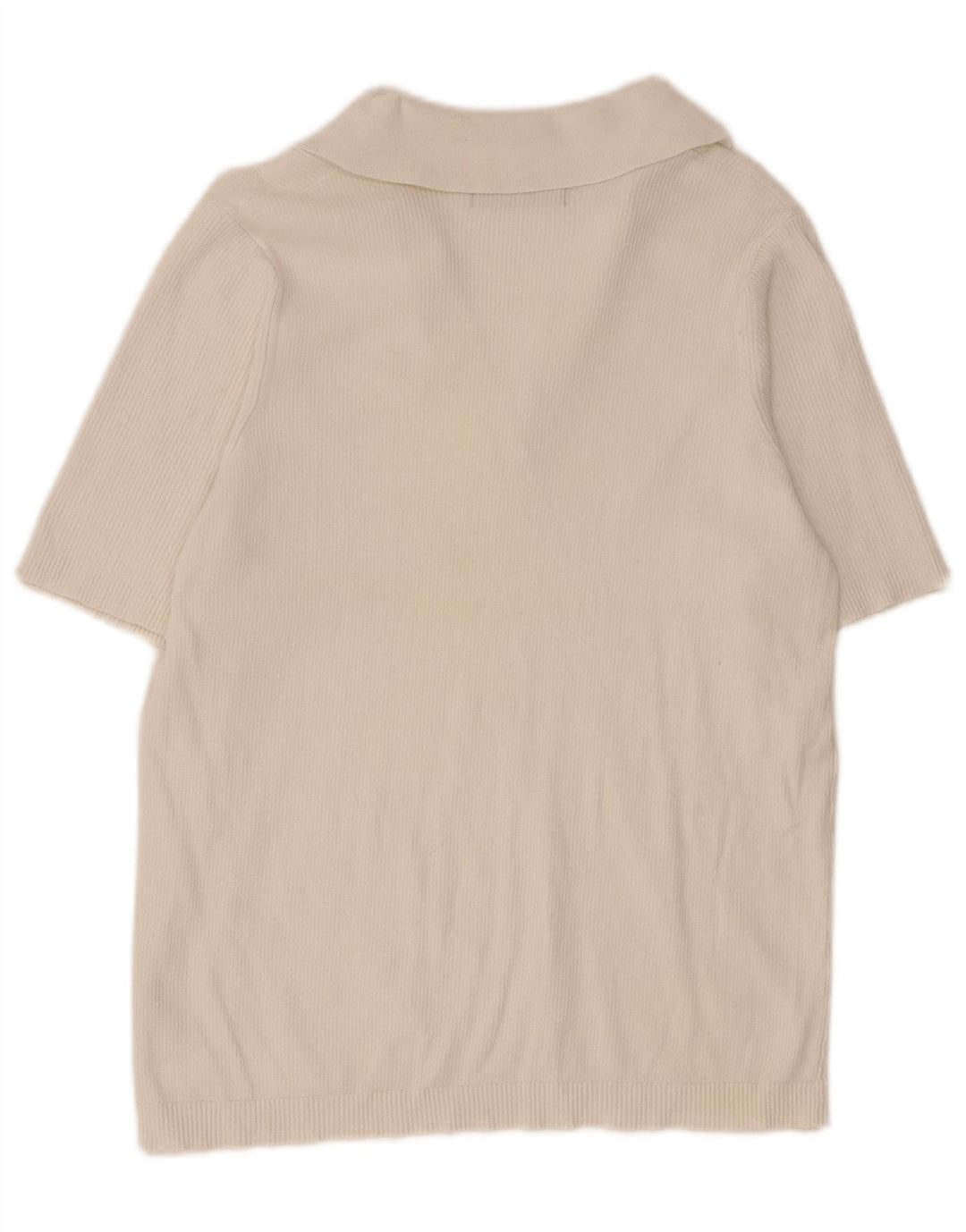 Marks & Spencer Polo Femme UK 14 Grand Coton Blanc