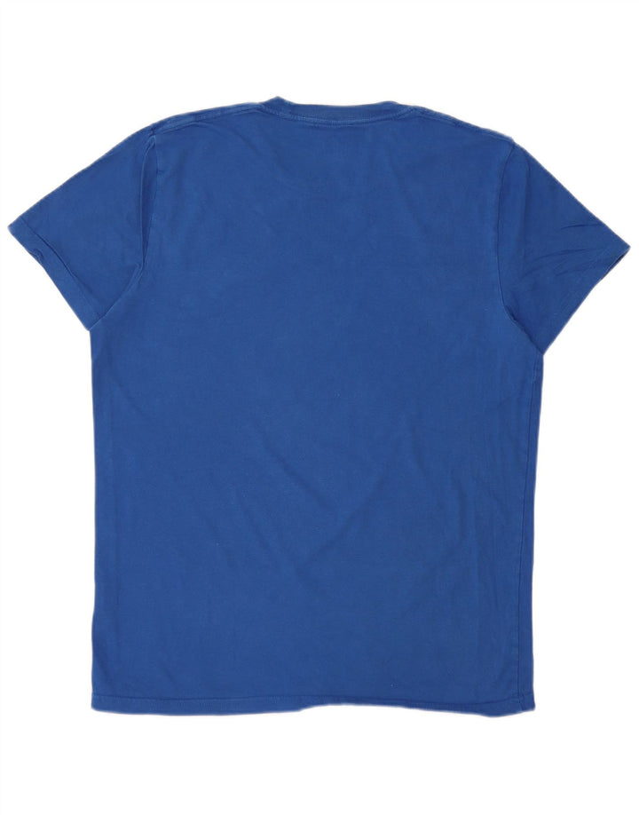 HOLLISTER T-Shirt Homme Bleu Moyen Coton