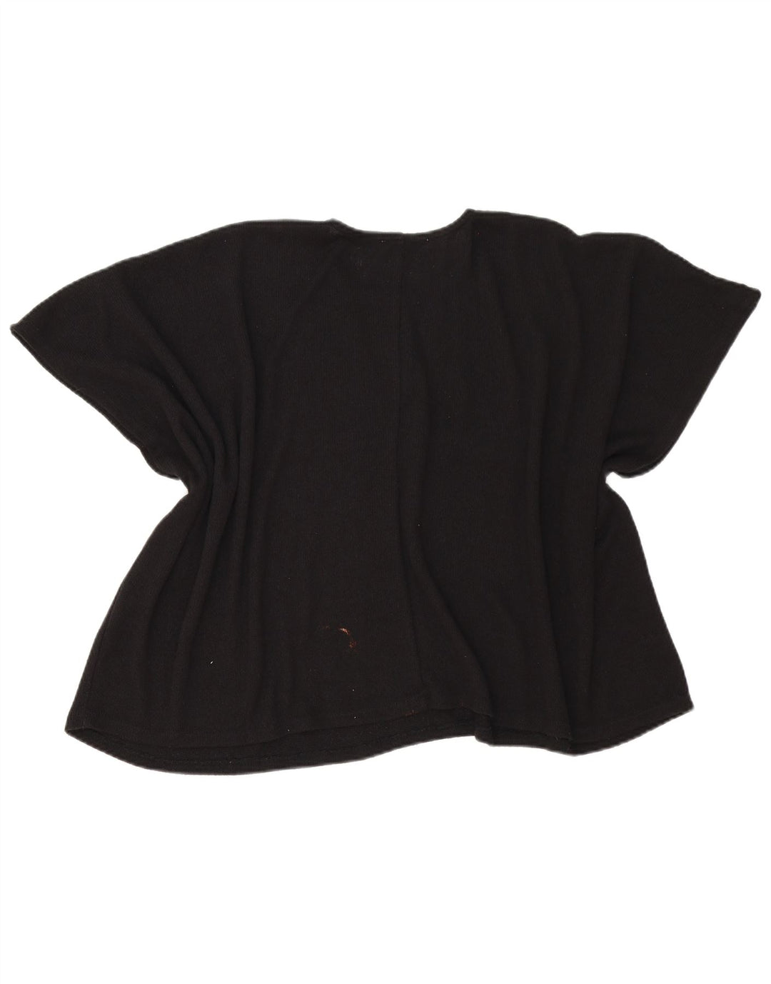 Zara Femme Poncho Blouse Top UK 14 Medium Noir Viscose