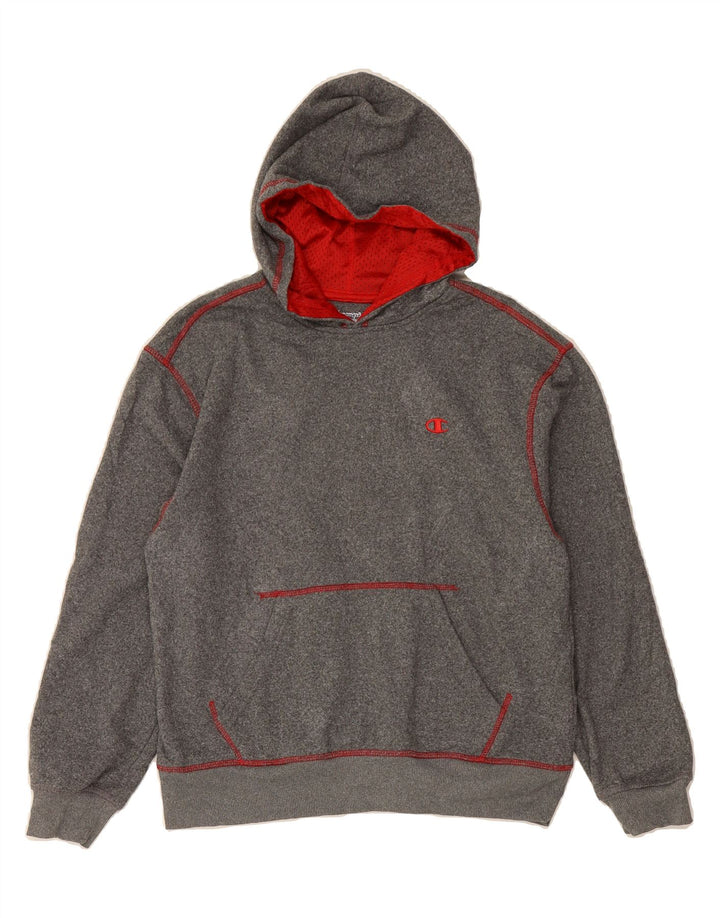CHAMPION Womens Sweatshirt Jumper UK 14 Large Grey Polyester Vintage Champion and Second-Hand Champion from Messina Hembry 