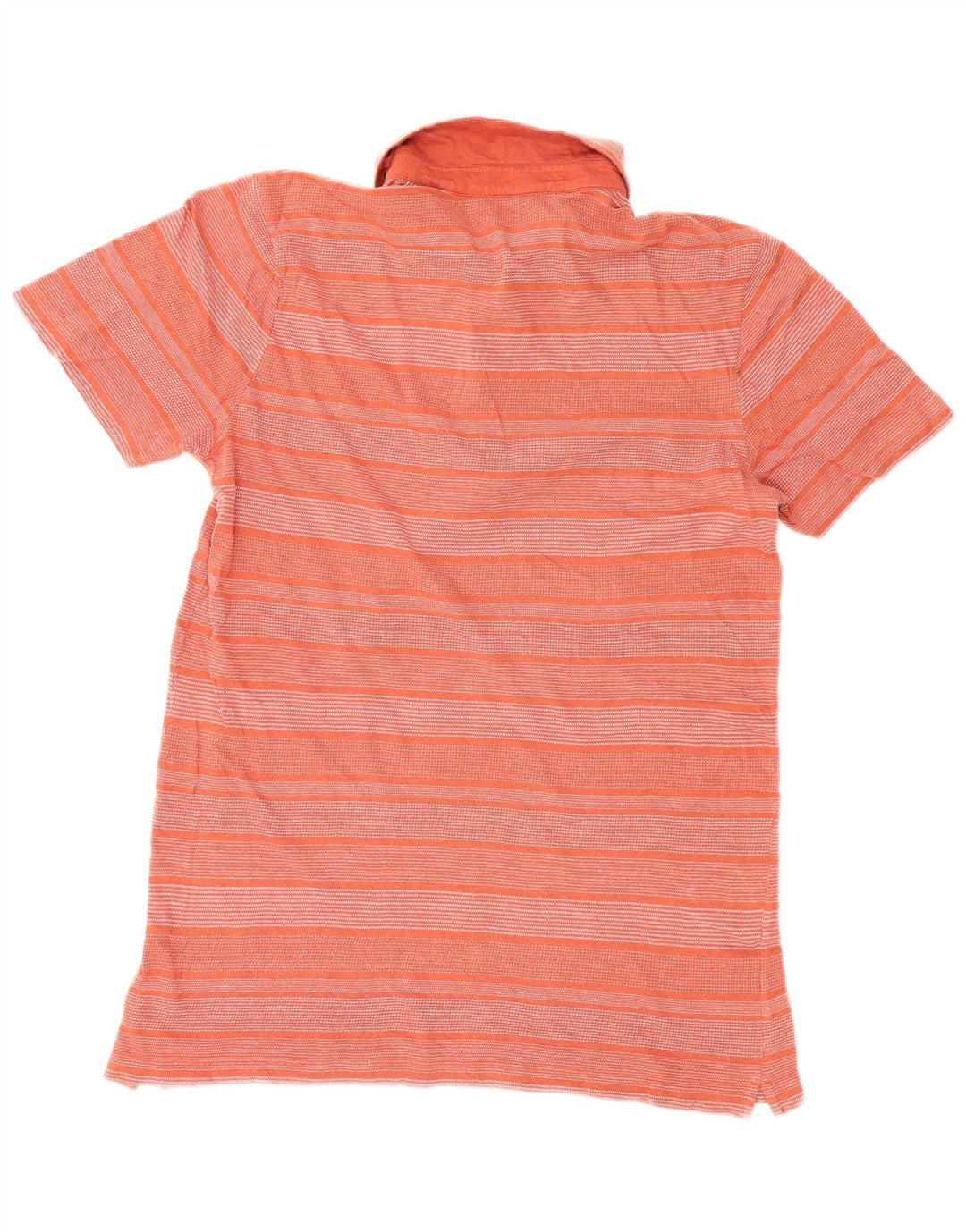 French Connection Polo Homme Large Orange Rayé Coton