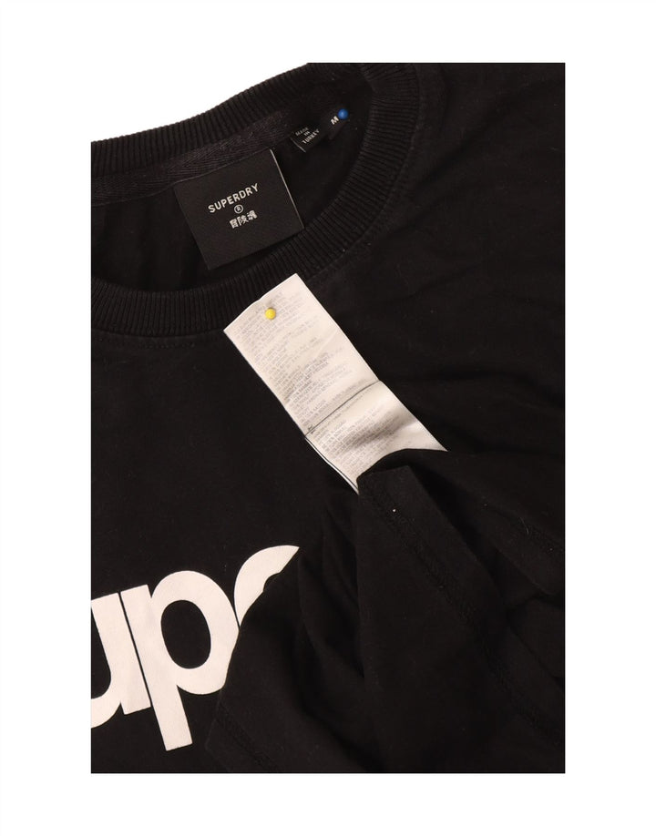 Superdry T-Shirt Graphique Homme Noir Moyen Coton
