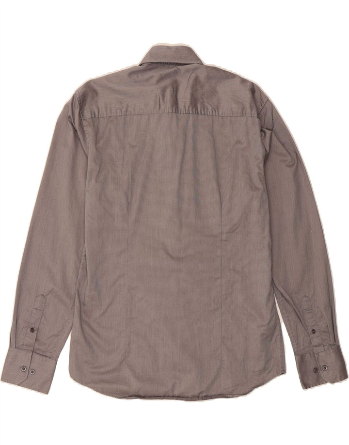 JACK & JONES Mens Shirt Medium Grey Cotton Vintage Jack & Jones and Second-Hand Jack & Jones from Messina Hembry 