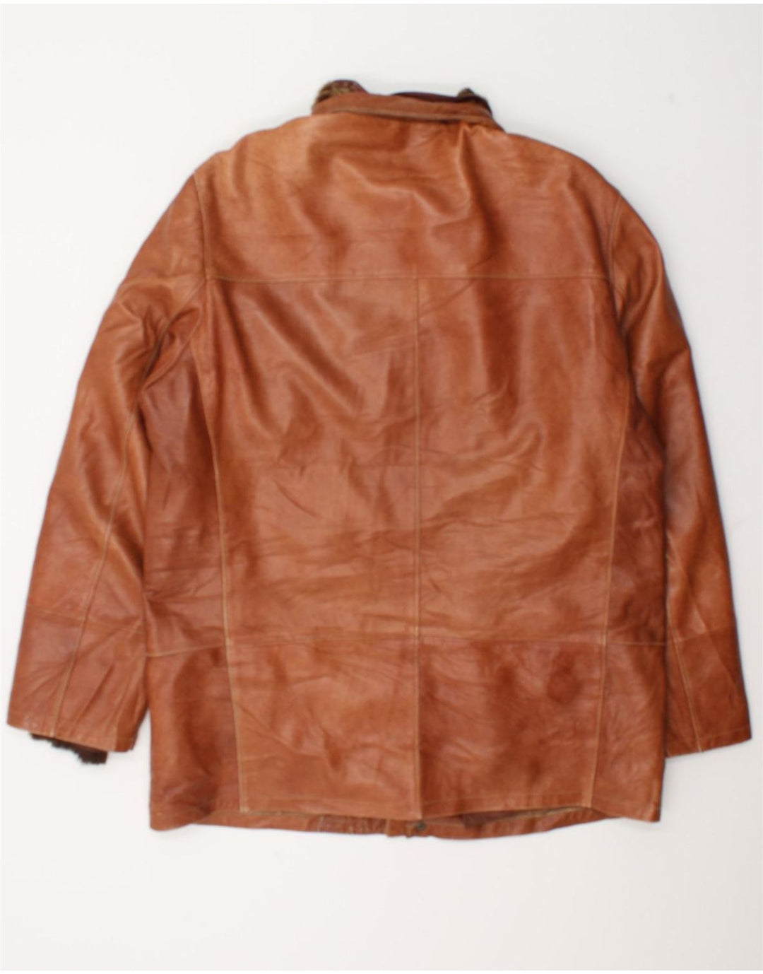 MARCO BALDASSARI Veste en cuir pour homme UK 42 XL Marron