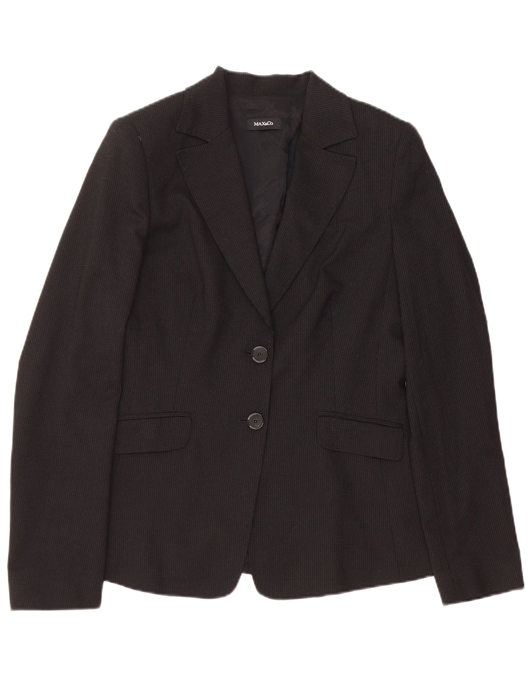 MAX & CO. Veste blazer à 2 boutons pour femme UK 14 Grandes rayures noires