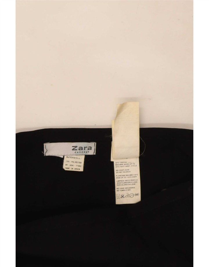 Zara Femme Mini Jupe Portefeuille W24 XS Noir Polyester
