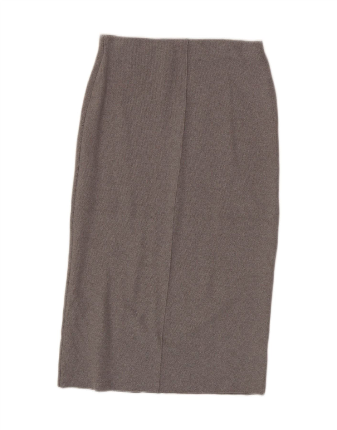 Zara Femme Jupe Midi Taille Haute Moyen W28 Gris Polyester