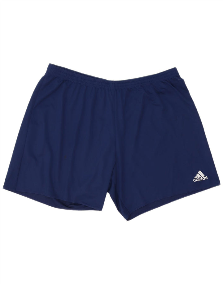 Adidas Short de sport Climalite pour homme 2XL Bleu marine Polyester