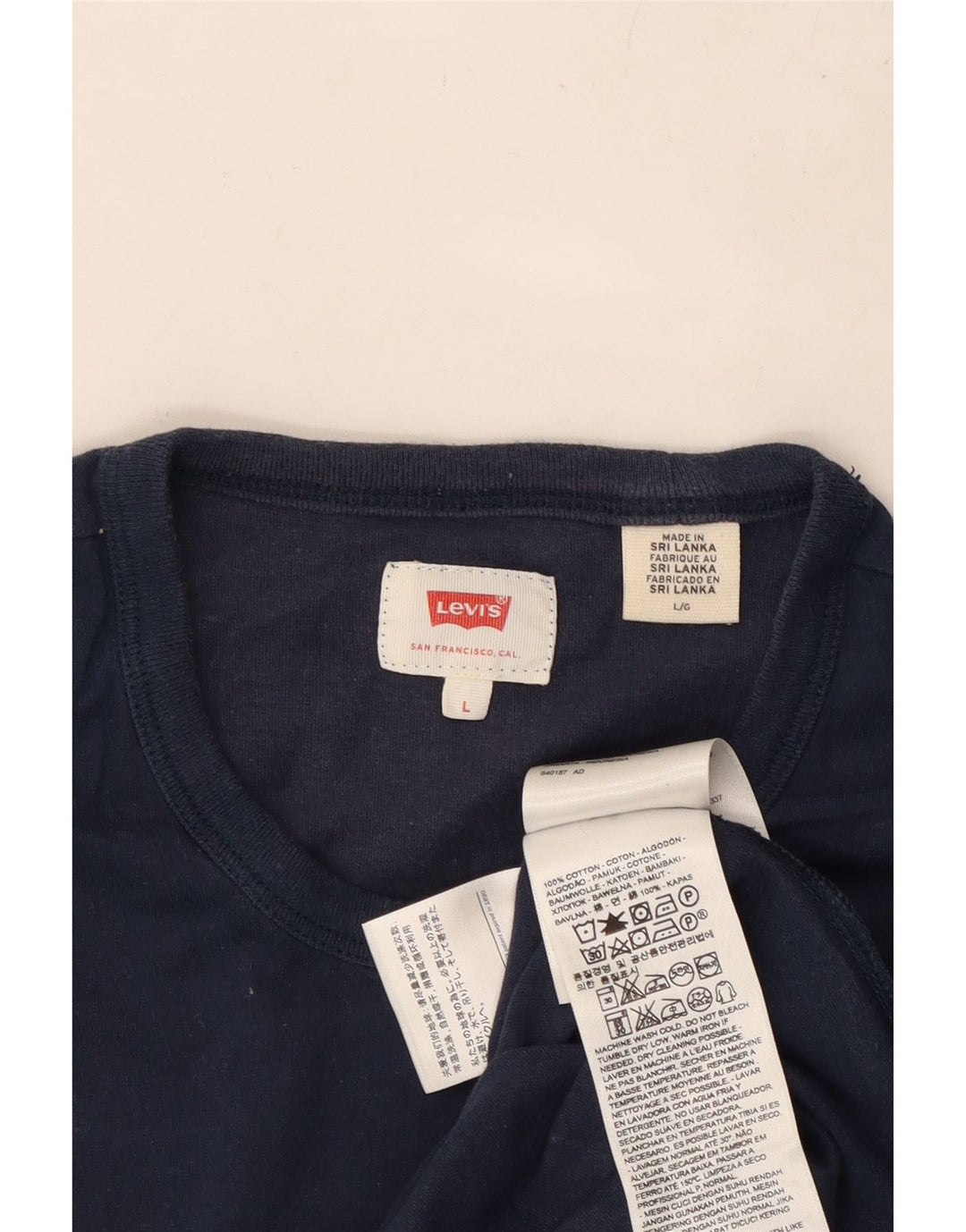LEVI'S T-Shirt Homme Bleu Marine Large