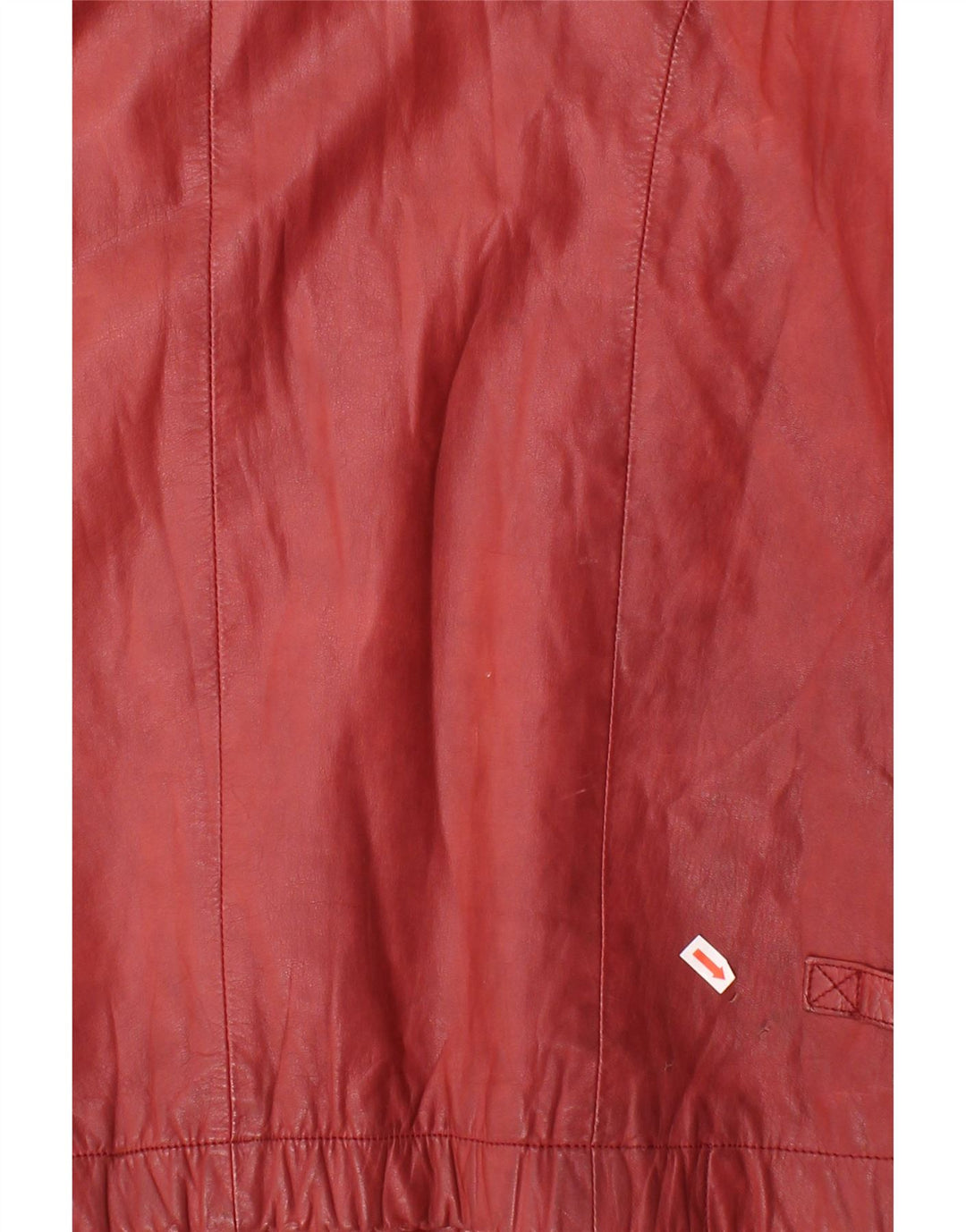 VINTAGE Womens Leather Jacket UK 14 Medium Red Leather Vintage Vintage and Second-Hand Vintage from Messina Hembry 