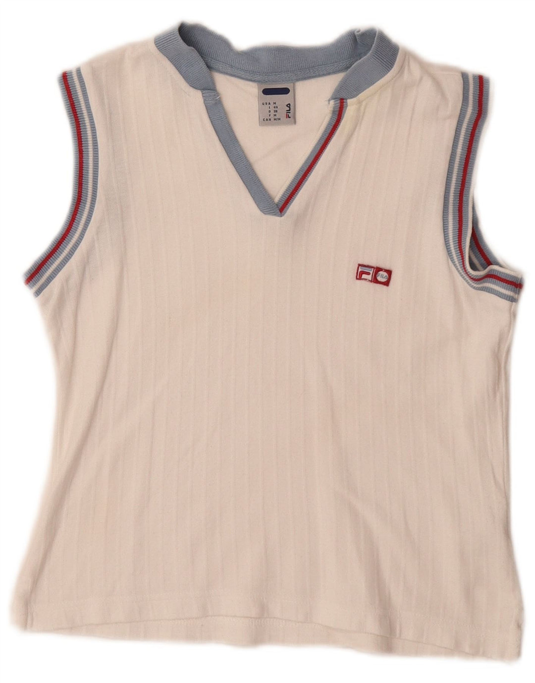 Fila Débardeur Femme IT 44 Coton Blanc Moyen