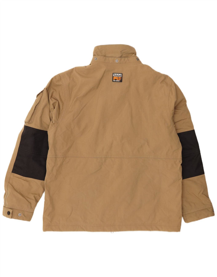 Timberland Veste Bomber Homme UK 40 Large Beige Colorblock Polyamide