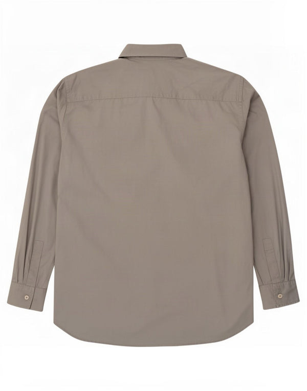 Chemise Homme Gas Large Gris Coton