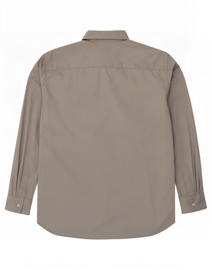 Chemise Homme Gas Large Gris Coton