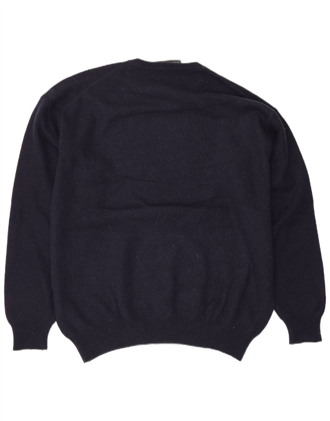 Zara Pull ras du cou pour homme XL en laine bleu marine