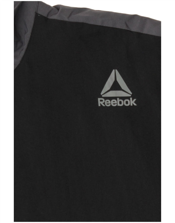 Reebok Veste de Survêtement Homme Small Noir Colourblock