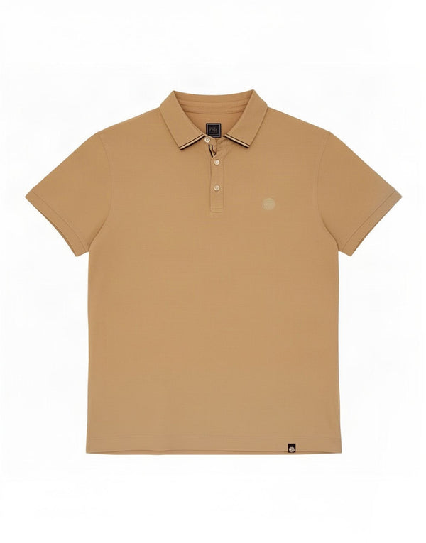 Polo Homme Pretty Green Grand Coton Beige