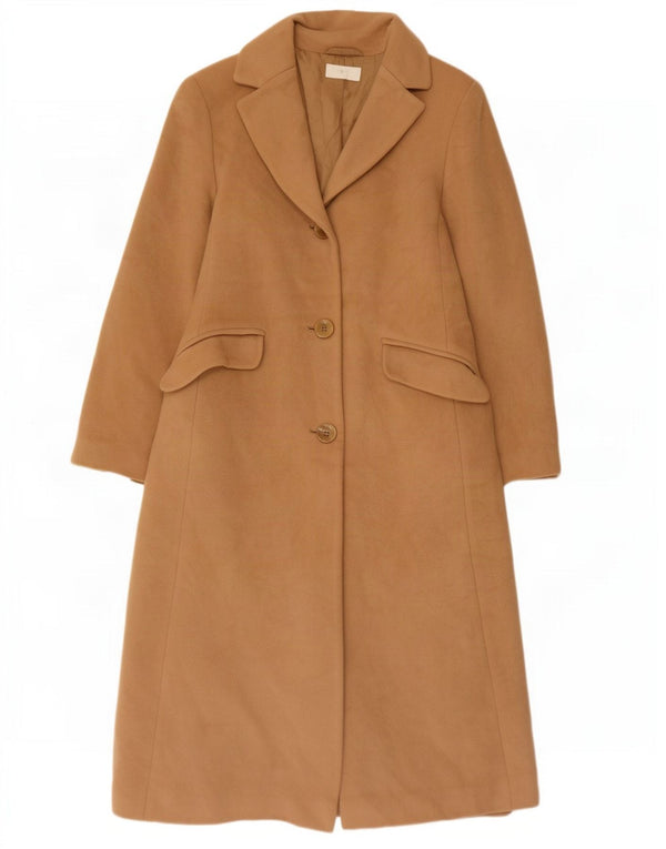 Marks & Spencer Pardessus pour femme UK 12 laine vierge beige moyen