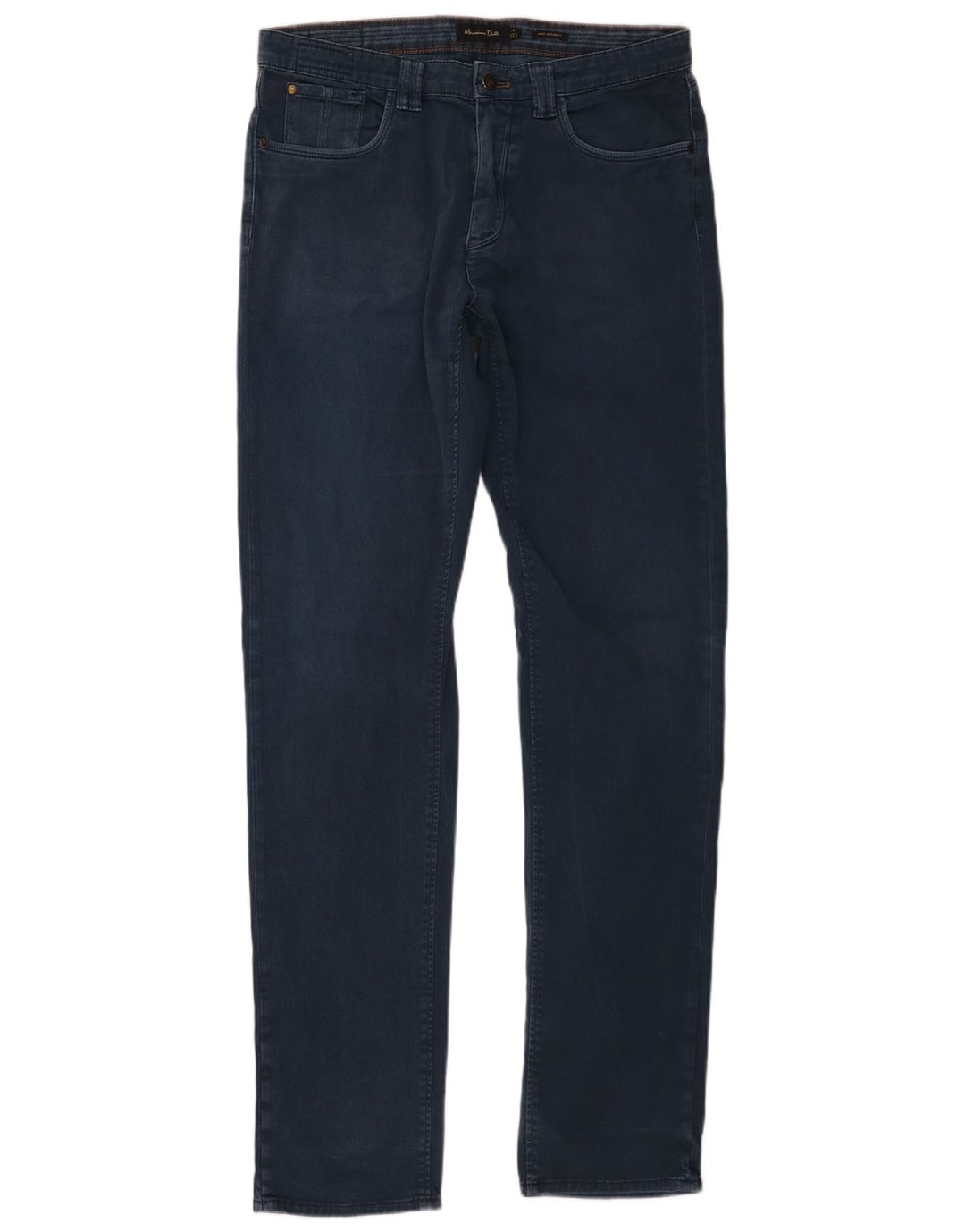 Massimo Dutti Pantalon décontracté droit pour homme EU 40 Medium W31 L34 Bleu marine