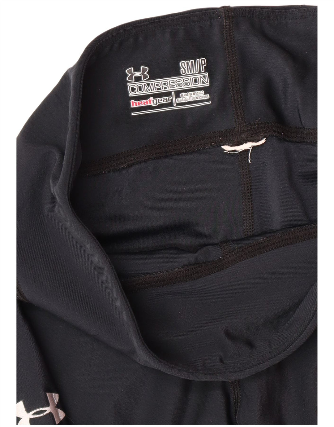 UNDER ARMOUR Legging Capri Heat Gear pour femme UK 8 Small Bleu marine