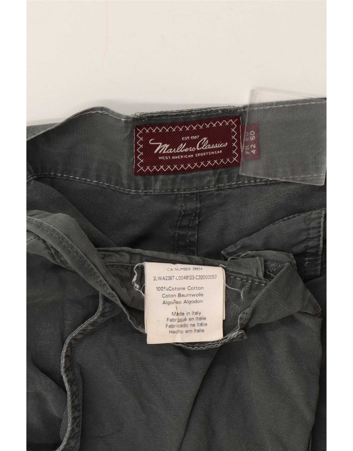 Marlboro Classics Short cargo pour homme EU 50 Large W34 Gris Coton