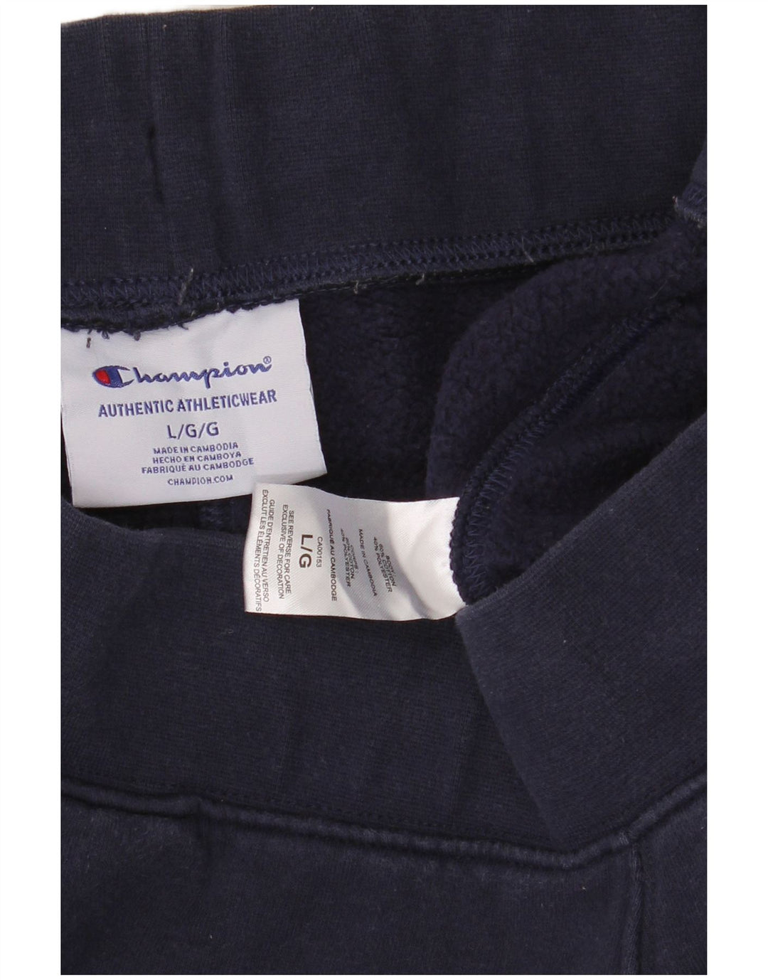 Champion Pantalon de Survêtement Homme Joggers Large Bleu Marine Coton