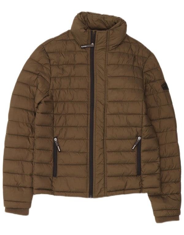 Superdry Veste rembourrée pour homme UK 38 Medium Khaki Nylon