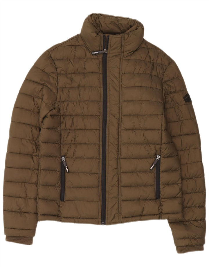 Superdry Veste rembourrée pour homme UK 38 Medium Khaki Nylon
