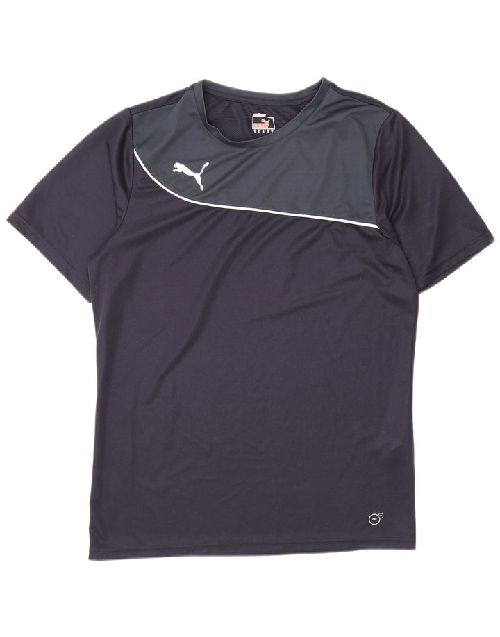 Puma T-Shirt Homme Haut Large Bleu Marine Colourblock