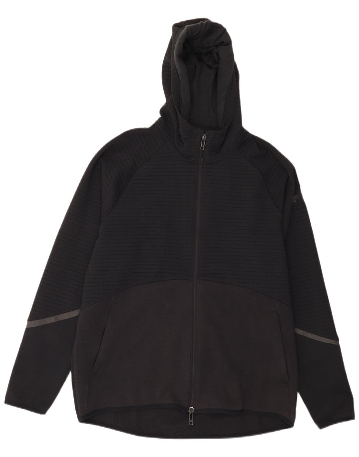 Under Armour Pull à capuche zippé pour homme Large Noir Polyester
