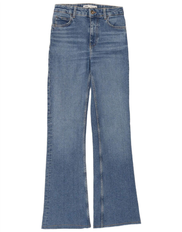 Zara Jean évasé pour femme EU 34 2XS W24 L31 Bleu