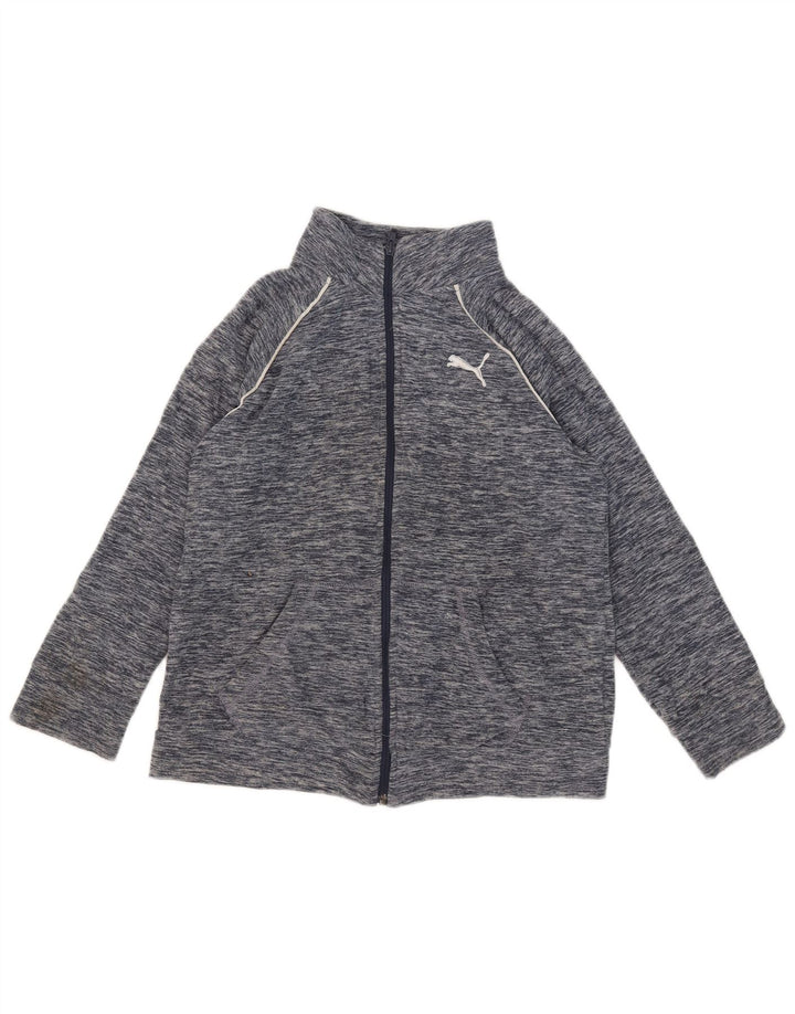 Puma Veste Polaire Garçon 12-13 Ans Large Bleu Marine Moucheté Polyester
