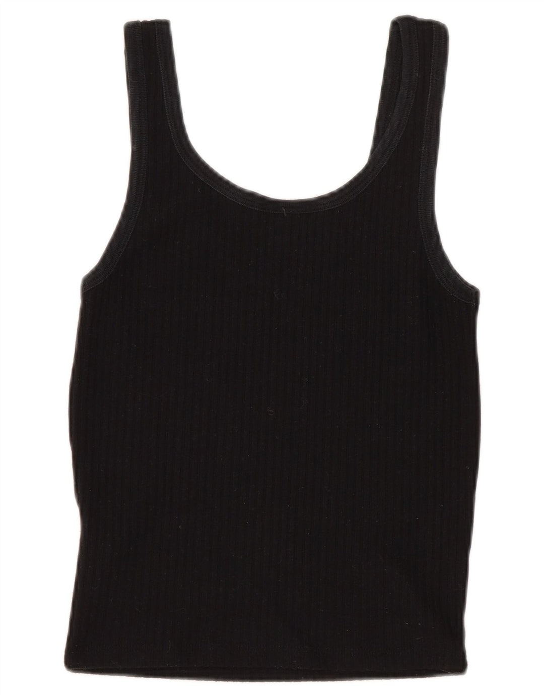 Topshop Femme Cami Top UK 8 Petit Noir Polyester