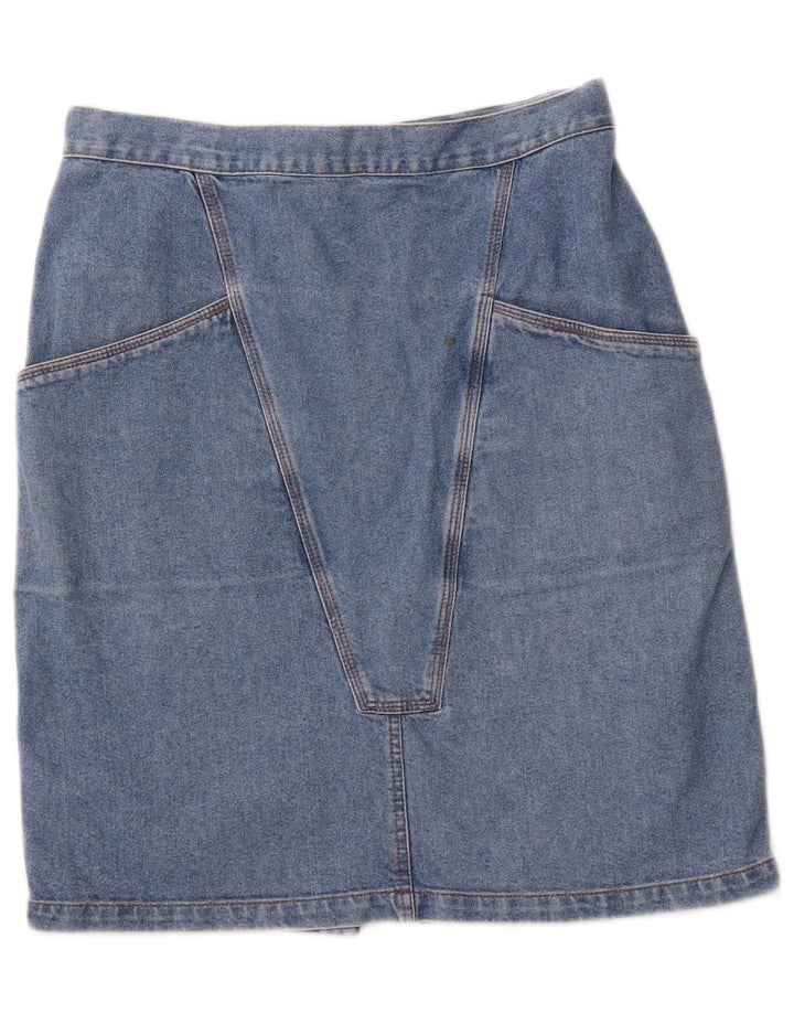 VINTAGE Jupe en Jean Femme W30 Bleu Moyen