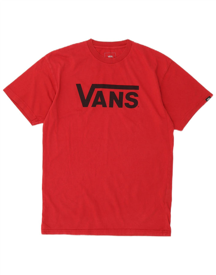 Vans T-shirt coupe classique pour homme en coton rouge moyen
