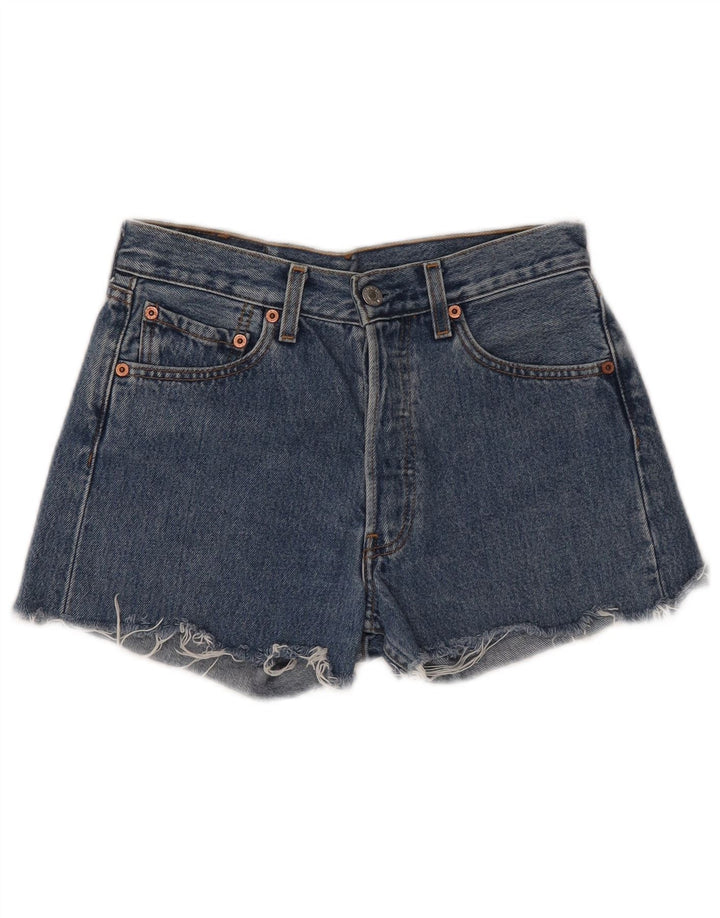 LEVI'S Short en Jean 501 Femme W28 Bleu Moyen