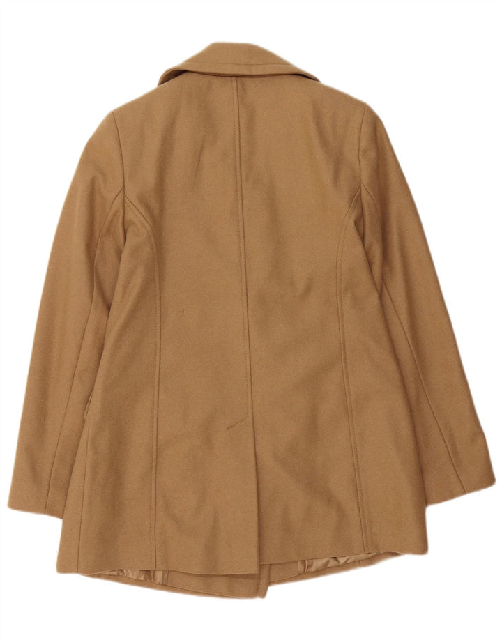 Monsoon Caban Femme UK 10 Petite Laine Marron