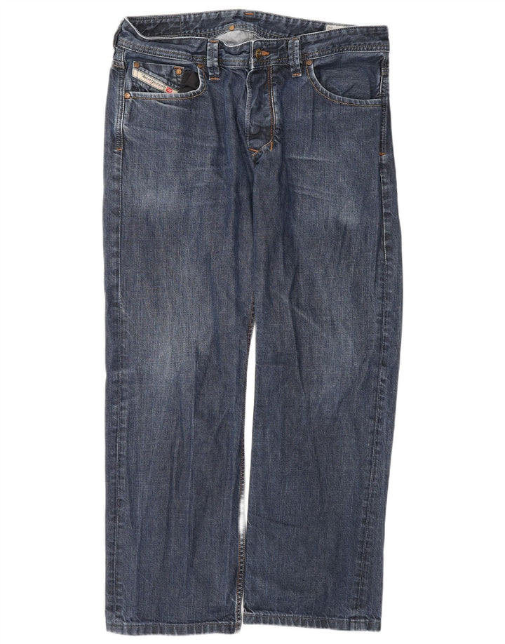 Diesel Jean droit W34 L29 bleu coton homme