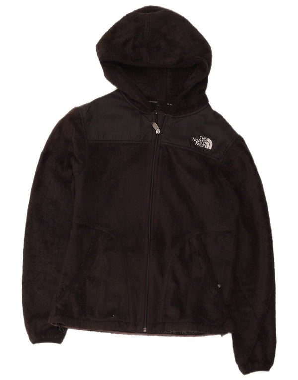 The North Face Veste polaire à capuche pour femme UK 12 Medium Noir Polyester