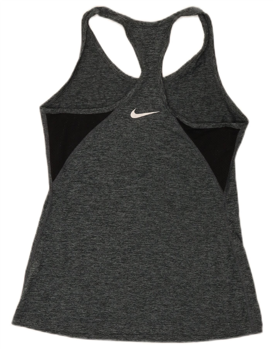 Nike Femme Dri Fit Débardeur UK 8 Petit Gris Moucheté Polyester