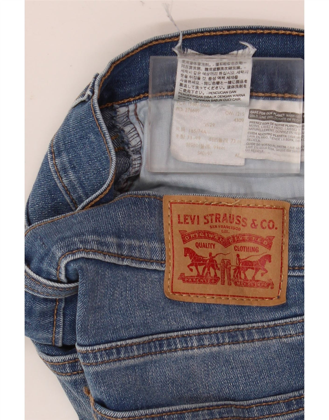 Levi's Short en Jean Femme W29 Bleu Moyen Coton