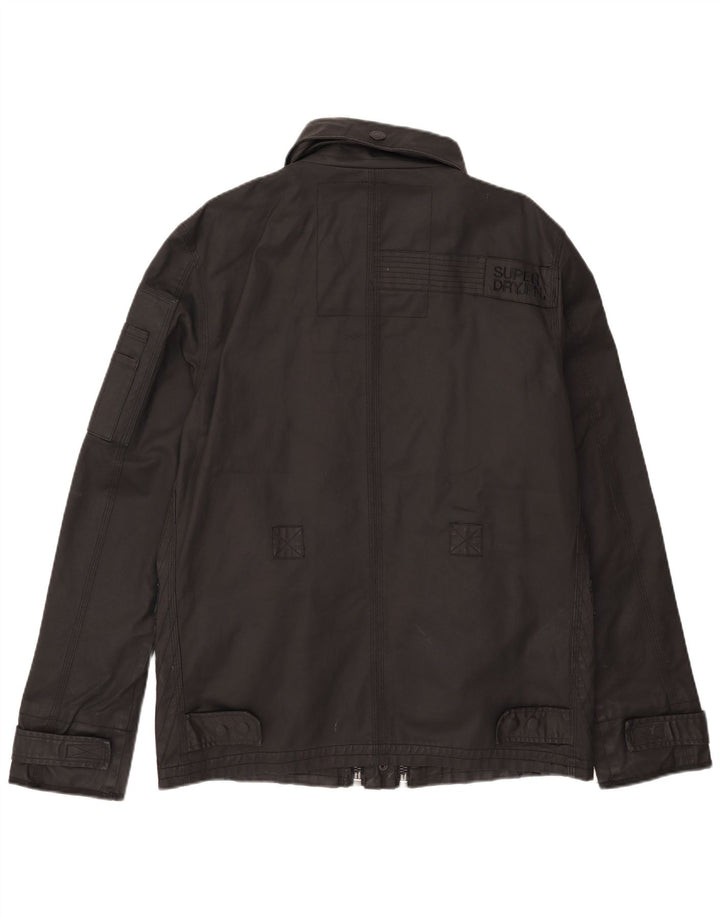 Superdry Veste Militaire Homme UK 44 2XL Coton Noir