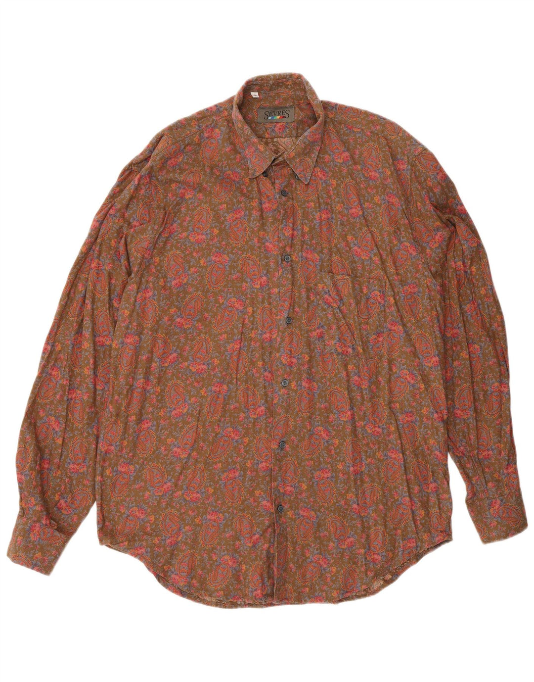 Chemise Homme Sevres Large Marron Paisley