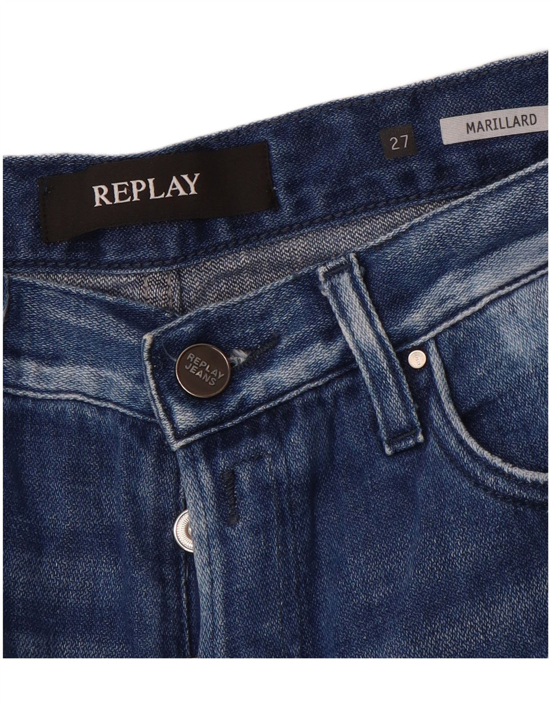 Replay Jean Droit Marillard Femme W27 L29 Bleu